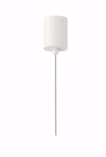 Lampada pendente per conodino in camera da letto sfera bianca led 10w 3000k