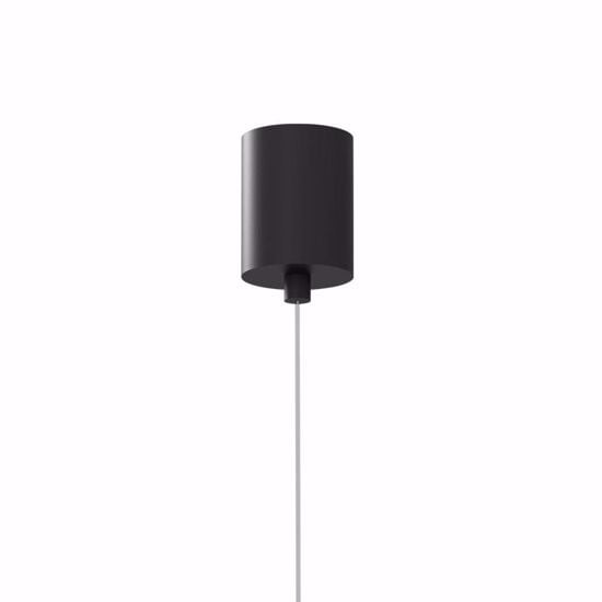 Lampadario camera da letto sfera nera led 10w 3000k per comodino