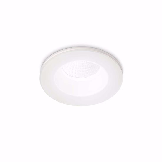 Ideal lux faretto da incasso led 8w 3000k room-65 fi round bianco tondo