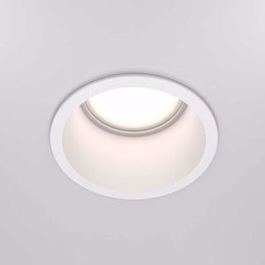 Faretto da incasso soffitto bianco tondo luce retratta