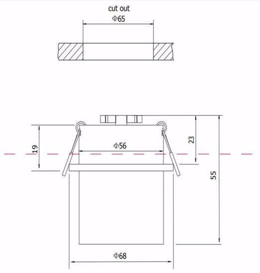 Faretto metallo bianco da incasso a soffitto luce gu10 rientrata