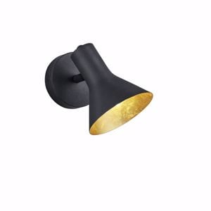 Faretto da soffitto led orientabile nero oro