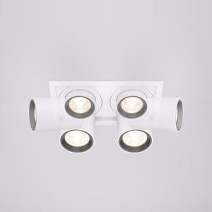 Faretti a cestello da incasso bianco 2 luci led 20w 3000k 220v