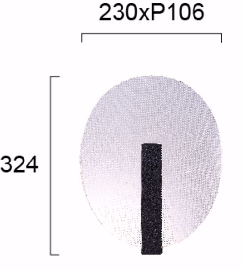 Applique nero per camera da letto moderna 9w 3000k