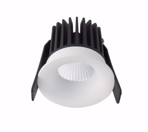 Faretto incasso tondo bianco led per cartongesso 9w 3000k