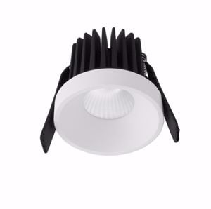 Faretto incasso led tondo bianco per cartongesso 9w 3000k