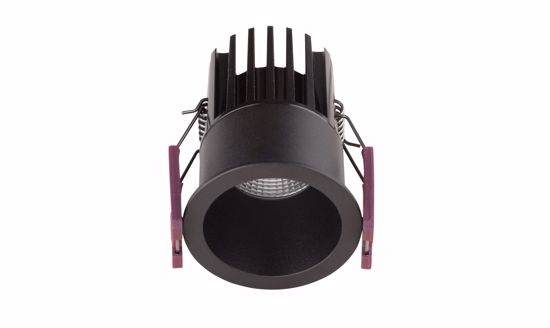 Faretto incasso led nero tondo 7w 3000k