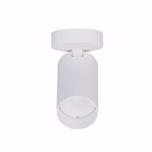 Faretto led da soffitto cilindro bianco gu10 orientabile