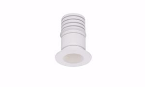 Faretto da incasso led per bagno doccia bianco tondo 1w 3000k