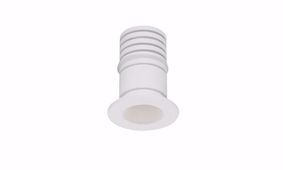 Faretto da incasso led per bagno doccia bianco tondo 1w 3000k