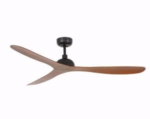 Ventilatore da soffitto legno noce 3 pale stanze da 17 a 28mq silenzioso