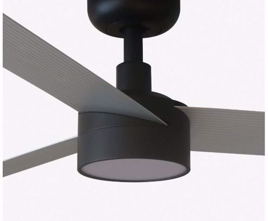 Ventilatore da soffitto nero e grigio da 17 a 28mq 6 velocita&apos; estate inverno con telecomando