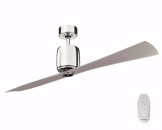 Ventilatore minimalista da soffitto nickel con telecomando motore silenzioso dc