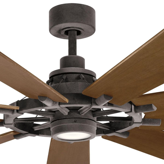 Ventilatore con luce da soffitto nove pale legno fino a 90mq