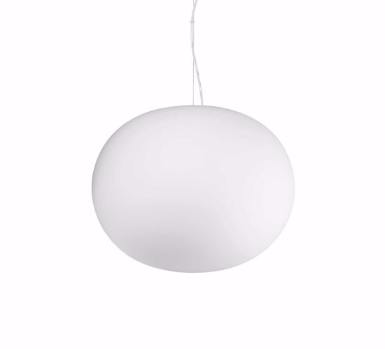 Cotton sp1 d40 ideal lux lampadario da cucina ovale bianco