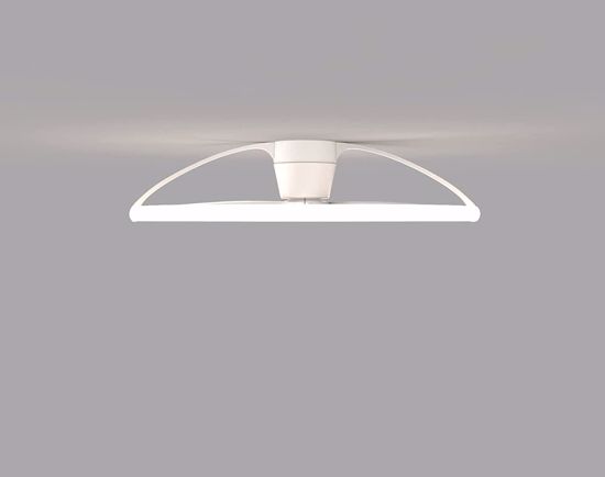 Lampadario ventilatore bianco da soffitto con luce moderno