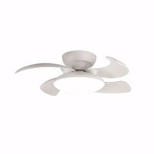 Ventilatore a plafoniera da soffitto pale motorizzate richiudibili  bianco moderno