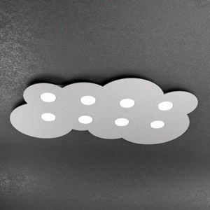 Plafoniera design moderna nuvola grigio cloud top light