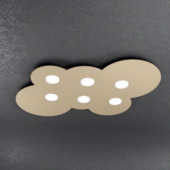 Plafoniera sabbia per soggiorno top light cloud  