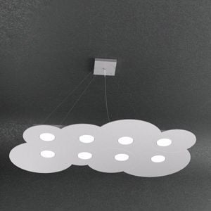 Lampadario moderno grigio toplight cloud per soggiorno