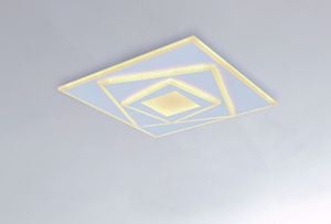 Plafoniera a led design bianca moderna 24w 3000k