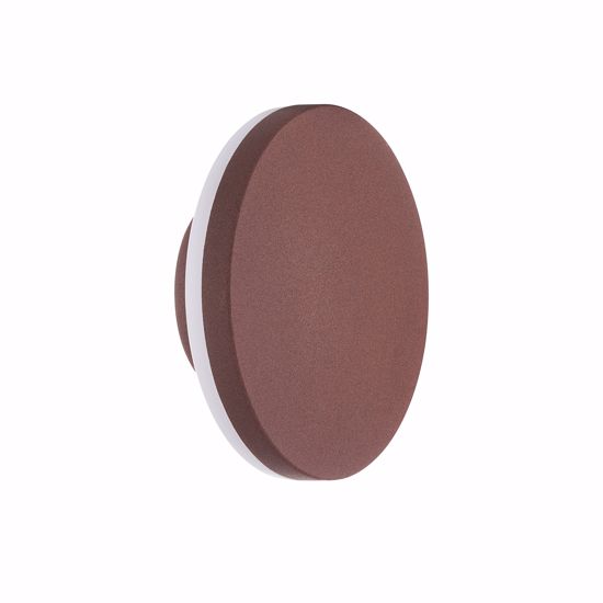 Applique da esterno disco marrone corten  9,5w 3000k ip54