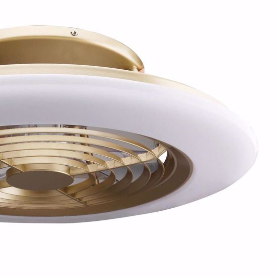 Ventilatore moderno a plafoniera da soffitto oro silenzioso fp