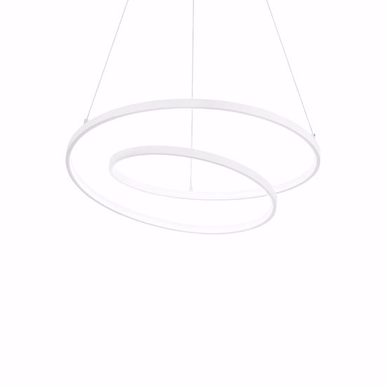 Oz sp d60 bianco ideal lux dali push lampadario dimmerabile moderno led 47w 3000k