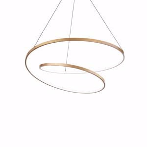 Oz ideal lux oro lampadario particolare dali push led dimmerabile 48w 3000k