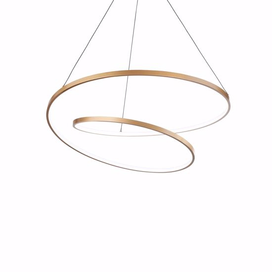 Oz ideal lux oro lampadario particolare dali push led dimmerabile 48w 3000k