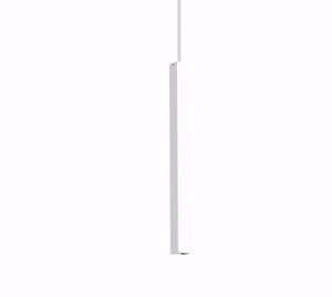 Ideal lux ultrathin sp d040 square lampadario led bianco da comodino 12w 3000k