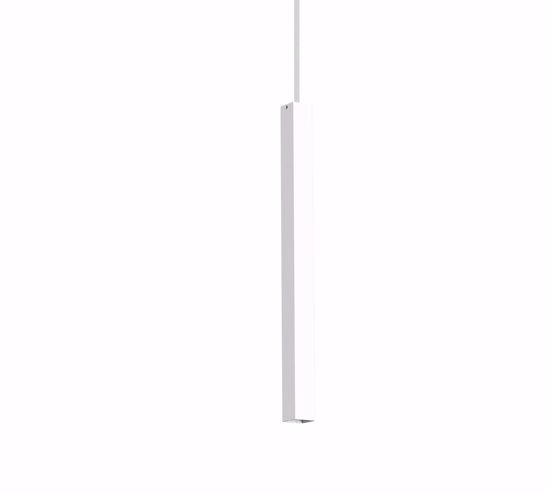 Ideal lux ultrathin sp d040 square lampadario led bianco da comodino 12w 3000k