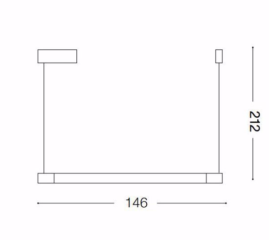 Yoko sp ideal lux lampadario per isola cucina moderna bianco led 16w 3000k