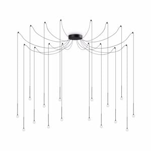 Lucciola ideal lux lampadario led a sospensione sp16 16w ottone