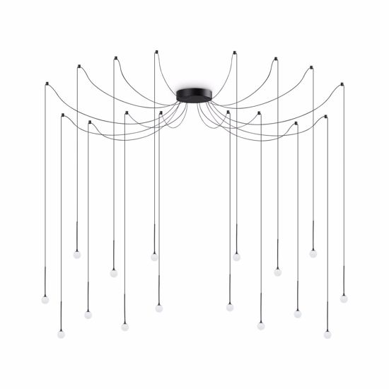 Lucciola ideal lux lampadario led a sospensione sp16 16w ottone