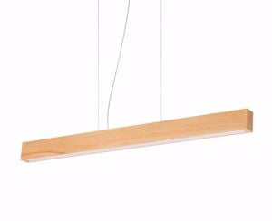 Ideal lux craft sp lampadario in legno led 36w 3000k tavolo da cucina