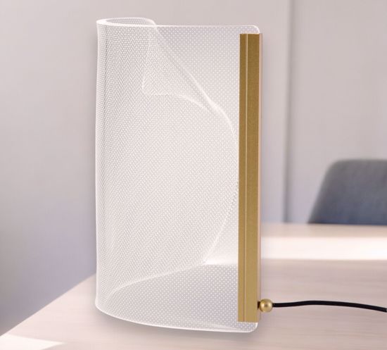 Lampada da comodino moderna vela oro per camera da letto