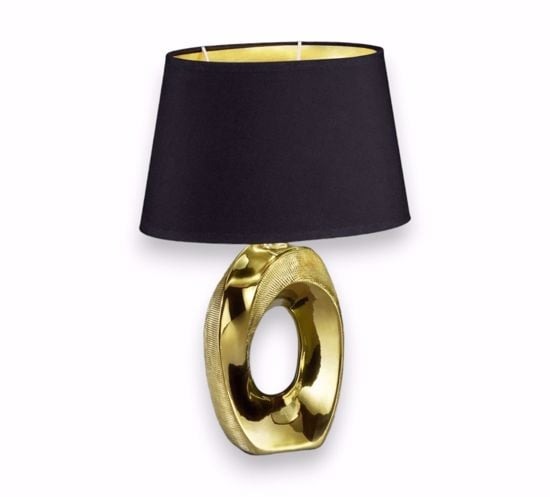 Abatjour lampada di ceramica da comodino oro per camera da letto