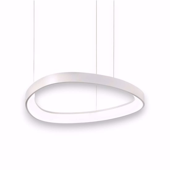 Gemini sp d042 ideal lux lampadario design bianco led 38w 3000k per soggiorno