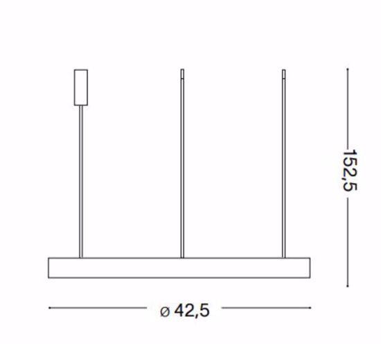 Gemini sp d042 ideal lux lampadario design bianco led 38w 3000k per soggiorno