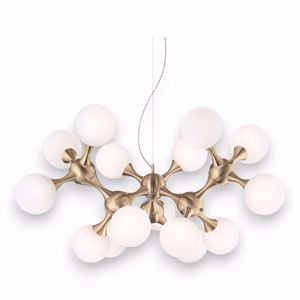 Nodi sp15 ottone ideal lux lampadario design per soggiorno moderno