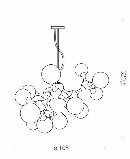 Nodi sp15 ottone ideal lux lampadario design per soggiorno moderno