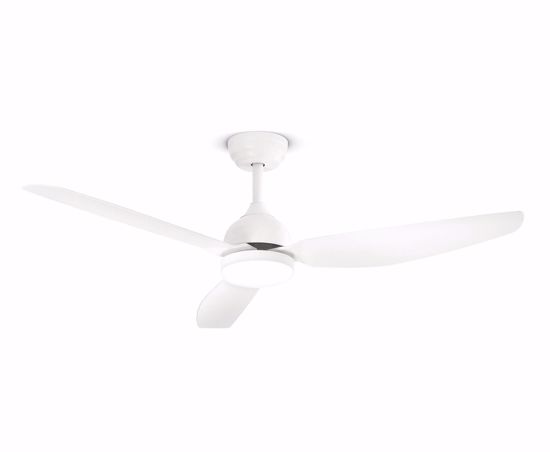 Ventilatore da soffitto bianco con led 3000k 4000k 6000k con telecomando