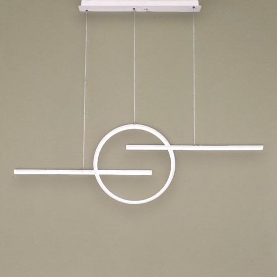 Lampadario design moderno 50w 3000k bianco per soggiorno