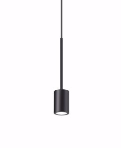 Lampada a sospensione nera per comodino ideal lux archimede sp led 3000k