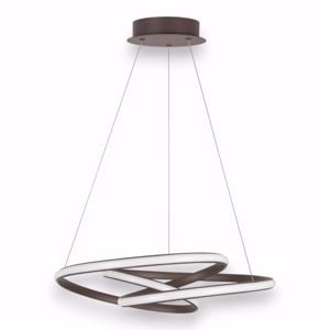 Lampadario design marrone per soggiorno moderno led dimmerabile