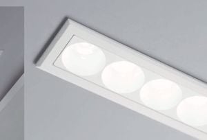 Faro da incasso led 8w 3000k per cartongesso 220-240v bianco isyluce exacta