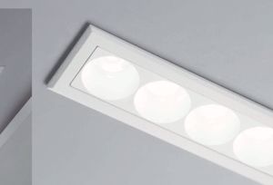 Fari da incasso bianco  8w 4000k per controsoffitto isyluce exacta 220-240v