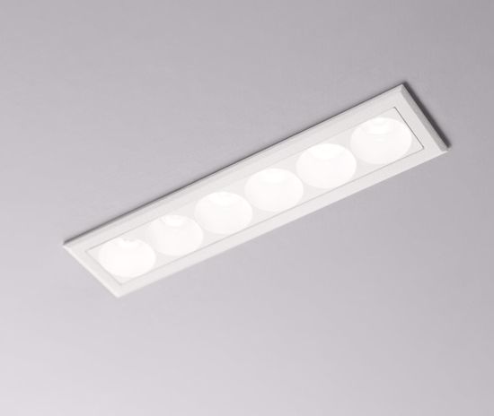 Faro isyluce exacta bianco da incasso rettangolare led 15w 3000k 220-240v