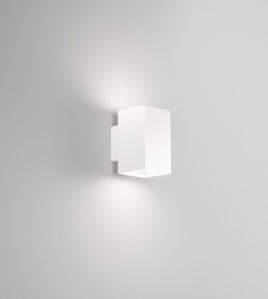 Applique per pareti bianco quadrato 2 luci moderna luminosa